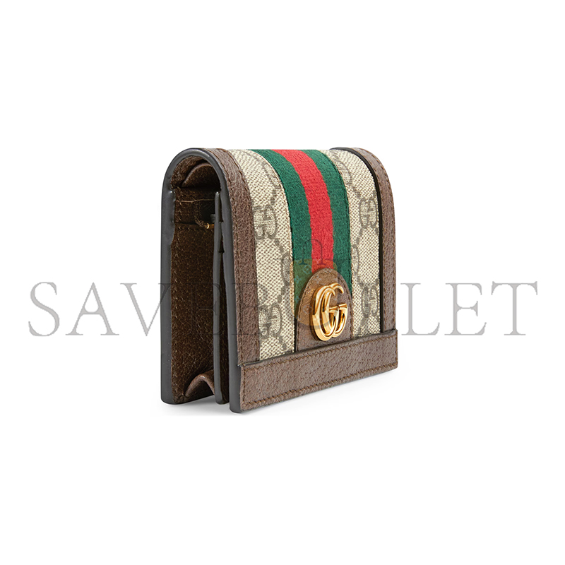 GUCCI OPHIDIA CARD CASE WALLET 523155 (17.5*11cm) GUCCI OPHIDIA CARD CASE WALLET 523155 (17.5*11cm)